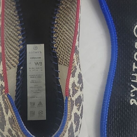 Rothy's Animal Print Leopard Slip-on Women's Loafers. - Picture 11 of 13